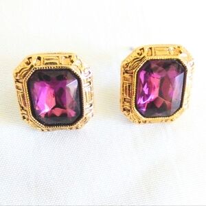 Gorgeous Amethyst Vintage Earrings